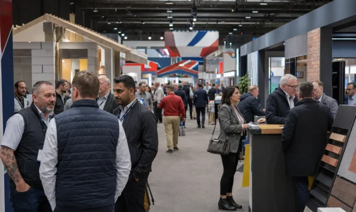 Busy UK construction materials trade exhibition