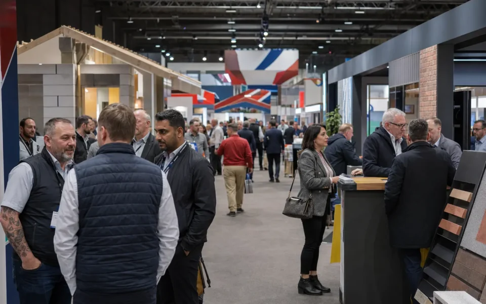 Busy UK construction materials trade exhibition