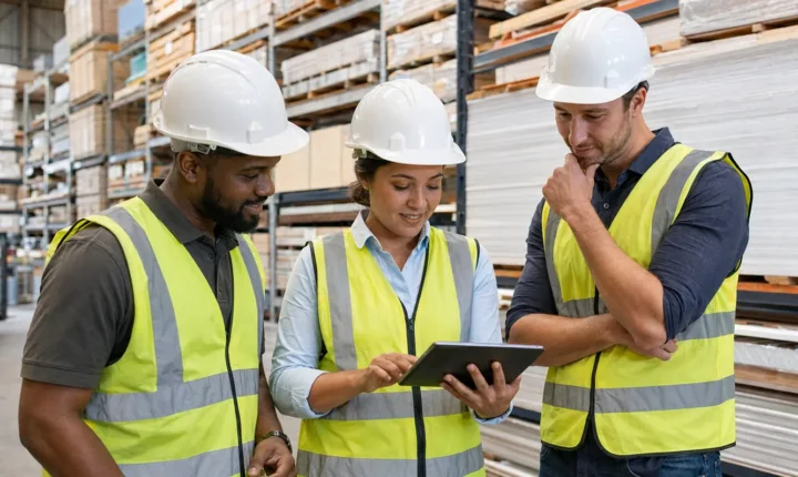 Builders merchant warehouse and trade counter professionals